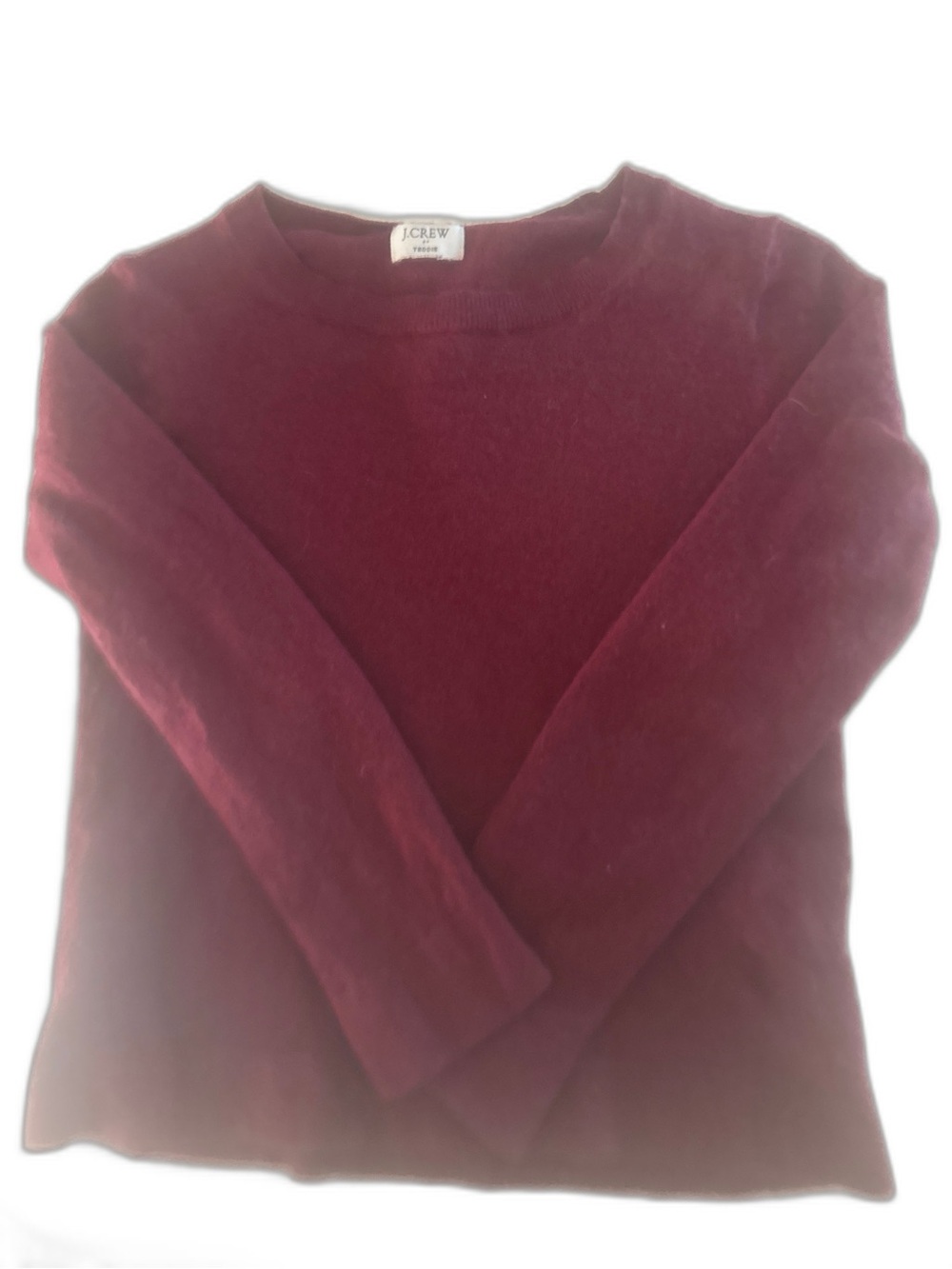 J. Crew Women's Wine Crewneck Sweater